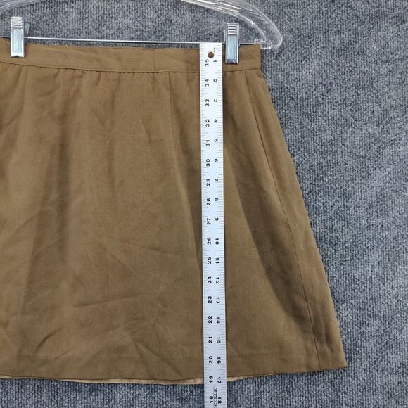 Vintage Tweeds Brand Womens Skirt Brown Size 10 Wool Blend 17" Length - Picture 4 of 12